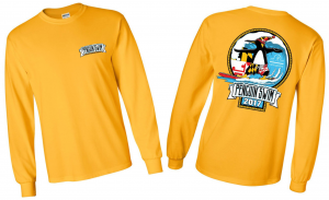 Yellow long sleeved penguin swim 2017 shirt